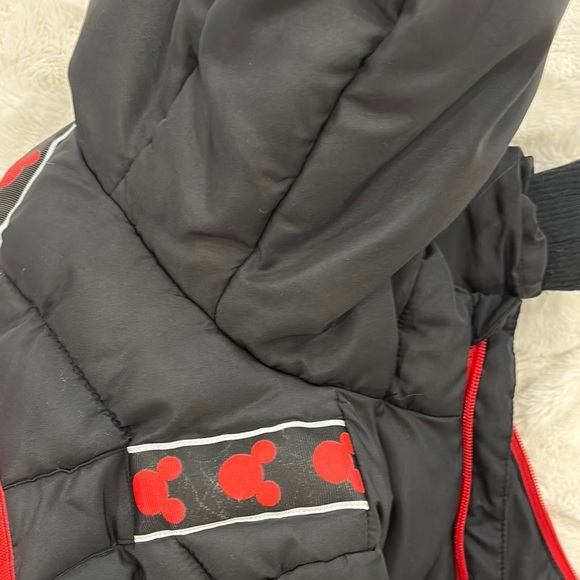 Black Puffer Jacket with Red Mickey Mouse Backpack - Picture 16 of 16